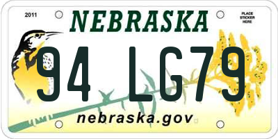NE license plate 94LG79