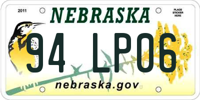 NE license plate 94LP06