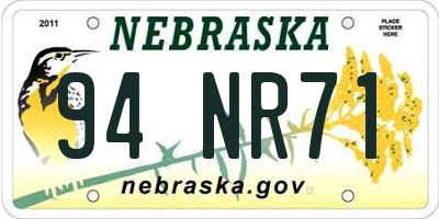 NE license plate 94NR71