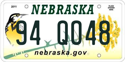 NE license plate 94QO48
