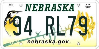 NE license plate 94RL79