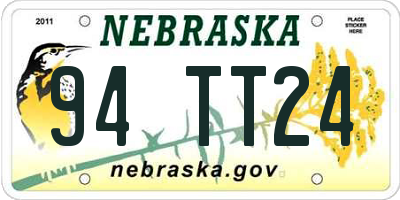 NE license plate 94TT24