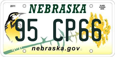 NE license plate 95CP66