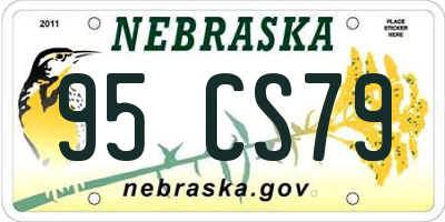 NE license plate 95CS79
