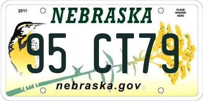 NE license plate 95CT79