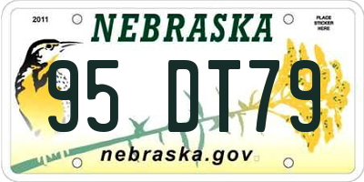 NE license plate 95DT79