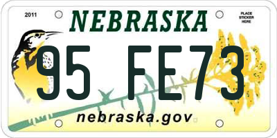 NE license plate 95FE73