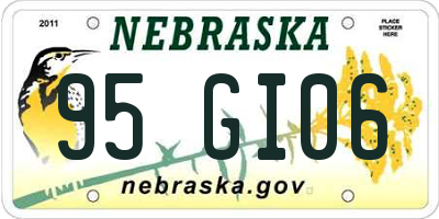 NE license plate 95GI06