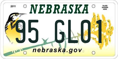 NE license plate 95GL01
