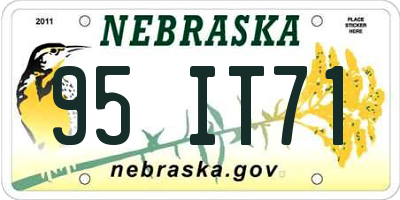 NE license plate 95IT71