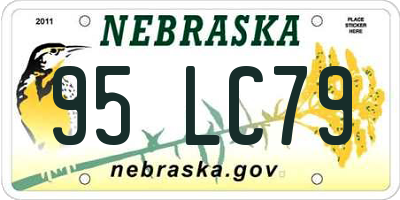 NE license plate 95LC79