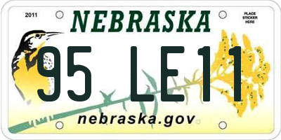 NE license plate 95LE11