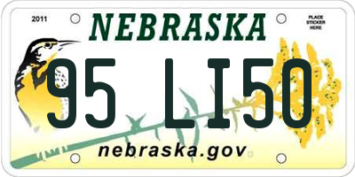 NE license plate 95LI50