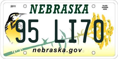NE license plate 95LI70