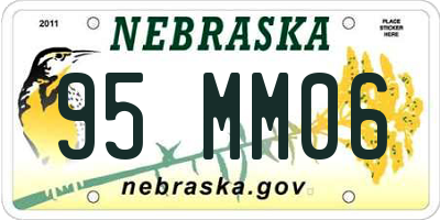 NE license plate 95MM06