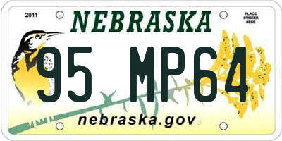 NE license plate 95MP64