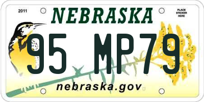NE license plate 95MP79