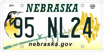 NE license plate 95NL24