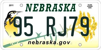 NE license plate 95RJ79