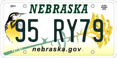 NE license plate 95RY79