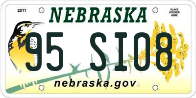 NE license plate 95SI08