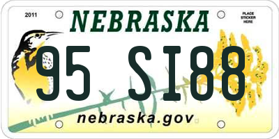 NE license plate 95SI88