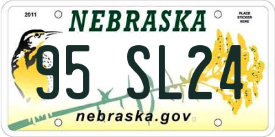 NE license plate 95SL24