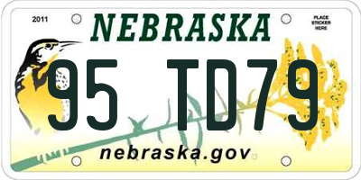 NE license plate 95TD79