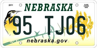 NE license plate 95TJ06