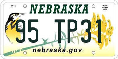 NE license plate 95TP31