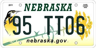 NE license plate 95TT06