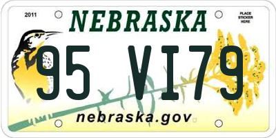 NE license plate 95VI79