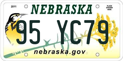 NE license plate 95YC79