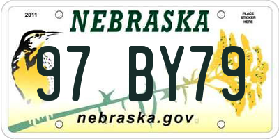 NE license plate 97BY79