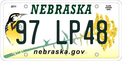 NE license plate 97LP48