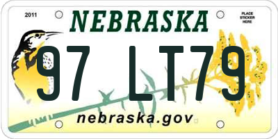 NE license plate 97LT79