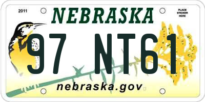 NE license plate 97NT61