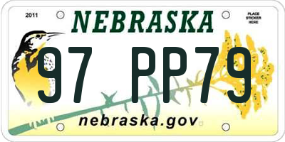 NE license plate 97PP79