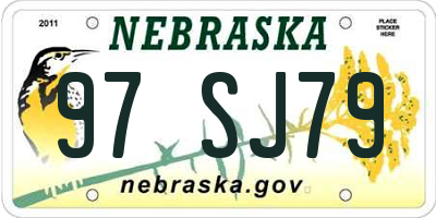 NE license plate 97SJ79