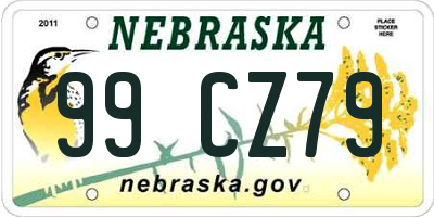 NE license plate 99CZ79