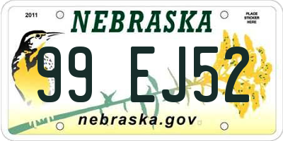 NE license plate 99EJ52