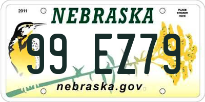 NE license plate 99EZ79