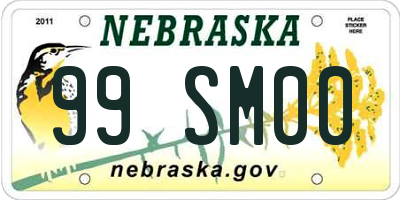 NE license plate 99SM00