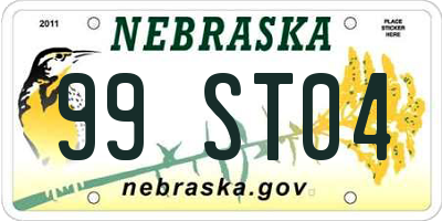 NE license plate 99ST04