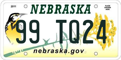 NE license plate 99TQ24