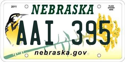 NE license plate AAI395