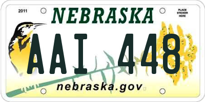 NE license plate AAI448