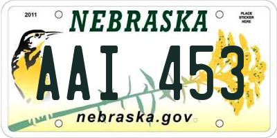 NE license plate AAI453