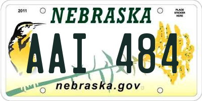 NE license plate AAI484