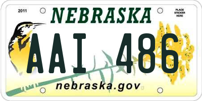 NE license plate AAI486
